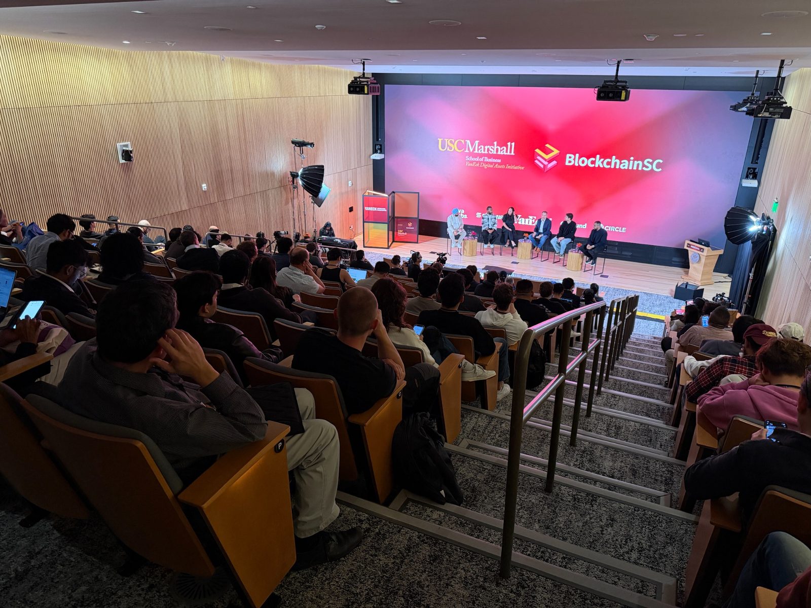 USC Blockchain Conference live production and livestream support